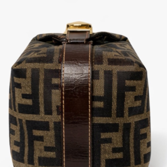 Fendi Black and Brown Monogram Pouch-size 14*10*10cm - Picture 4 of 6